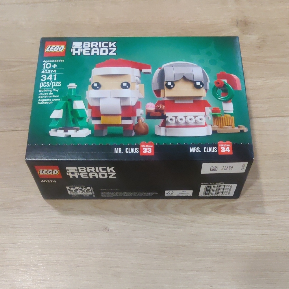 LEGO BrickHeadz Mr. & Mrs. Claus Set - Brand New